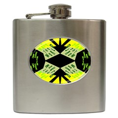 Abstract Pattern Geometric Backgrounds   Hip Flask (6 Oz) by Eskimos