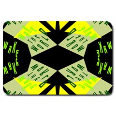 Abstract Pattern Geometric Backgrounds   Large Doormat  by Eskimos