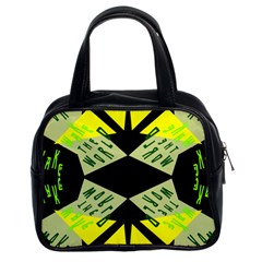 Abstract Pattern Geometric Backgrounds   Classic Handbag (two Sides) by Eskimos