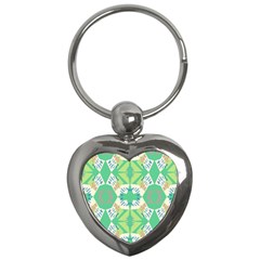 Abstract Pattern Geometric Backgrounds   Key Chain (heart) by Eskimos