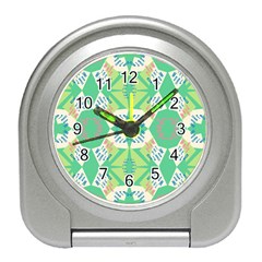 Abstract Pattern Geometric Backgrounds   Travel Alarm Clock by Eskimos