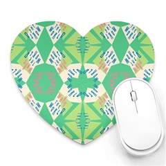 Abstract Pattern Geometric Backgrounds   Heart Mousepads by Eskimos