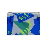 Abstract pattern geometric backgrounds   Cosmetic Bag (Medium) Front