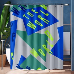 Abstract Pattern Geometric Backgrounds   Shower Curtain 60  X 72  (medium)  by Eskimos