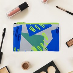 Abstract Pattern Geometric Backgrounds   Cosmetic Bag (xs) by Eskimos