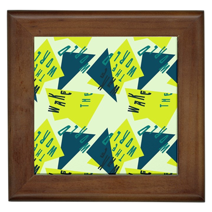 Abstract pattern geometric backgrounds   Framed Tile