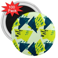 Abstract Pattern Geometric Backgrounds   3  Magnets (100 Pack) by Eskimos