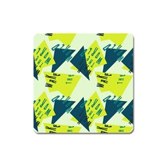 Abstract Pattern Geometric Backgrounds   Square Magnet by Eskimos