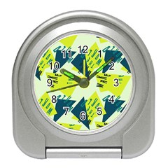 Abstract Pattern Geometric Backgrounds   Travel Alarm Clock by Eskimos