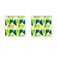 Abstract Pattern Geometric Backgrounds   Cufflinks (square) by Eskimos