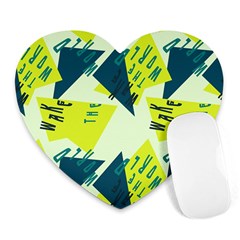 Abstract Pattern Geometric Backgrounds   Heart Mousepads by Eskimos