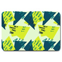 Abstract Pattern Geometric Backgrounds   Large Doormat  by Eskimos