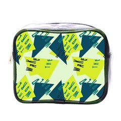 Abstract Pattern Geometric Backgrounds   Mini Toiletries Bag (one Side) by Eskimos