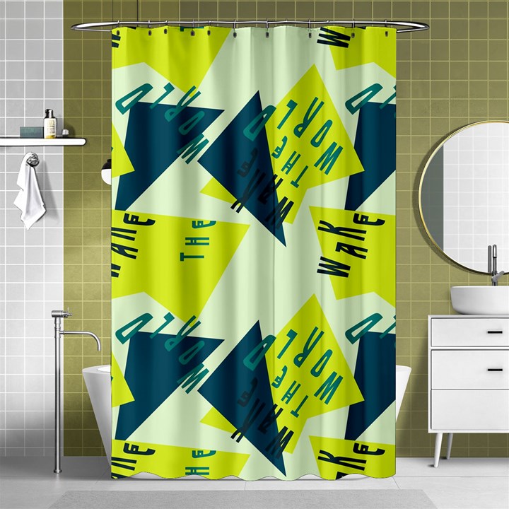 Abstract pattern geometric backgrounds   Shower Curtain 48  x 72  (Small) 