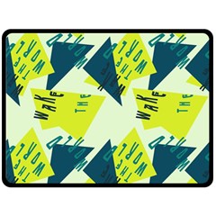 Abstract Pattern Geometric Backgrounds   Double Sided Fleece Blanket (large)  by Eskimos