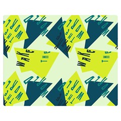 Abstract Pattern Geometric Backgrounds   Double Sided Flano Blanket (medium)  by Eskimos