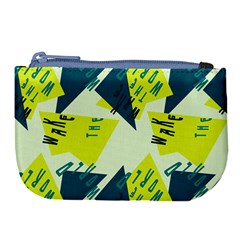 Abstract Pattern Geometric Backgrounds   Large Coin Purse by Eskimos