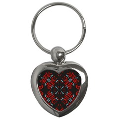 Abstract Pattern Geometric Backgrounds   Key Chain (heart) by Eskimos