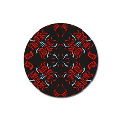 Abstract Pattern Geometric Backgrounds   Magnet 3  (round) by Eskimos