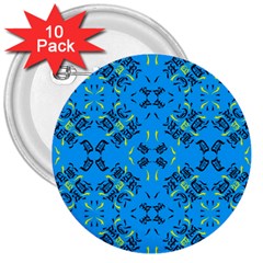 Abstract Pattern Geometric Backgrounds   3  Buttons (10 Pack)  by Eskimos