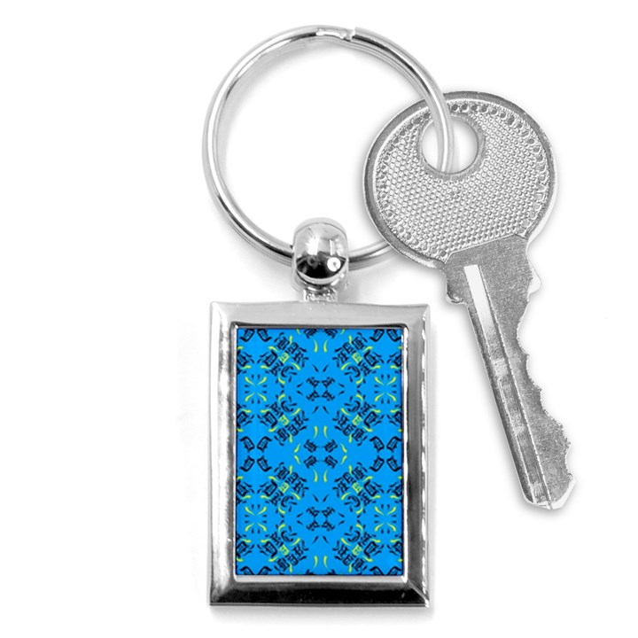 Abstract pattern geometric backgrounds   Key Chain (Rectangle)