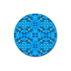 Abstract Pattern Geometric Backgrounds   Magnet 3  (round) by Eskimos