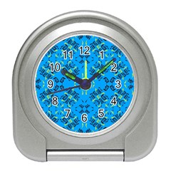 Abstract Pattern Geometric Backgrounds   Travel Alarm Clock by Eskimos