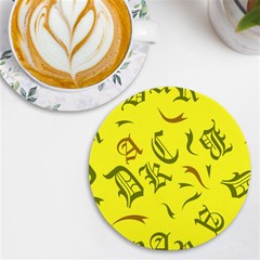 Abstract Pattern Geometric Backgrounds   Uv Print Round Tile Coaster