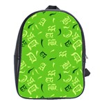 Abstract pattern geometric backgrounds   School Bag (Large) Front