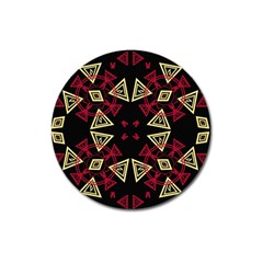 Abstract Pattern Geometric Backgrounds   Magnet 3  (round) by Eskimos