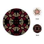 Abstract pattern geometric backgrounds   Playing Cards Single Design (Round) Front