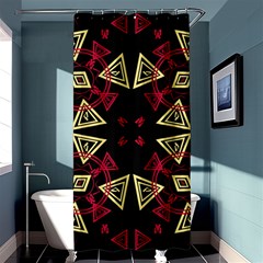 Abstract Pattern Geometric Backgrounds   Shower Curtain 36  X 72  (stall)  by Eskimos