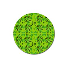 Abstract Pattern Geometric Backgrounds   Magnet 3  (round) by Eskimos