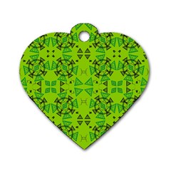 Abstract Pattern Geometric Backgrounds   Dog Tag Heart (two Sides) by Eskimos