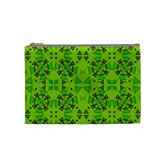 Abstract Pattern Geometric Backgrounds   Cosmetic Bag (medium) by Eskimos