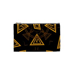 Abstract Pattern Geometric Backgrounds   Cosmetic Bag (small) by Eskimos