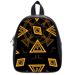 Abstract Pattern Geometric Backgrounds   School Bag (small) by Eskimos