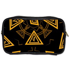 Abstract Pattern Geometric Backgrounds   Toiletries Bag (one Side) by Eskimos