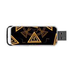 Abstract Pattern Geometric Backgrounds   Portable Usb Flash (one Side) by Eskimos