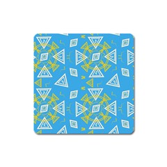 Abstract Pattern Geometric Backgrounds   Square Magnet by Eskimos