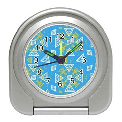 Abstract Pattern Geometric Backgrounds   Travel Alarm Clock by Eskimos