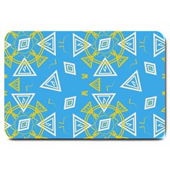 Abstract Pattern Geometric Backgrounds   Large Doormat  by Eskimos