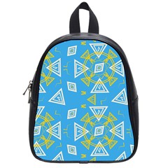 Abstract Pattern Geometric Backgrounds   School Bag (small) by Eskimos