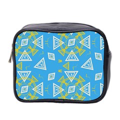 Abstract Pattern Geometric Backgrounds   Mini Toiletries Bag (two Sides) by Eskimos