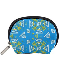 Abstract Pattern Geometric Backgrounds   Accessory Pouch (small) by Eskimos