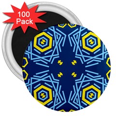 Abstract Pattern Geometric Backgrounds   3  Magnets (100 Pack) by Eskimos