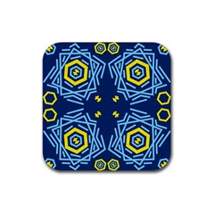 Abstract Pattern Geometric Backgrounds   Rubber Coaster (square) by Eskimos