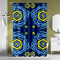 Abstract Pattern Geometric Backgrounds   Shower Curtain 48  X 72  (small)  by Eskimos