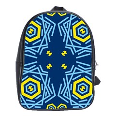 Abstract Pattern Geometric Backgrounds   School Bag (xl) by Eskimos