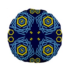 Abstract Pattern Geometric Backgrounds   Standard 15  Premium Flano Round Cushions by Eskimos